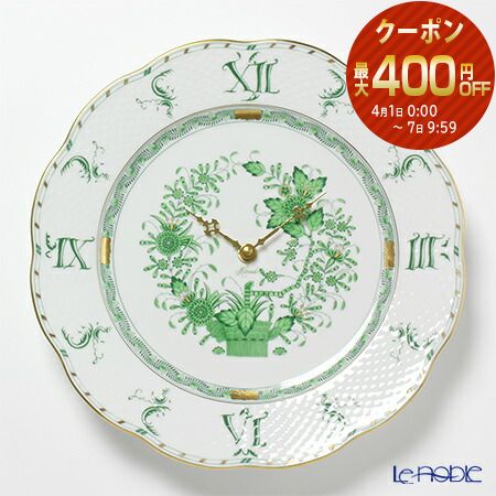 楽天市場】ヘレンド ウォールクロック インドの華の通販