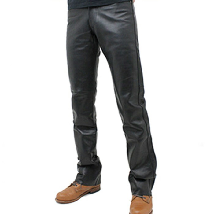 楽天市場】【送料無料】 レザーパンツ ブーツカット 革 メンズ パンツ