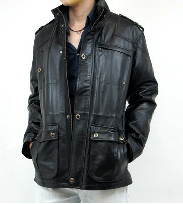 楽天市場】ラム革 ダブルライダース S〜XL 着丈長め ラムスキン 羊革