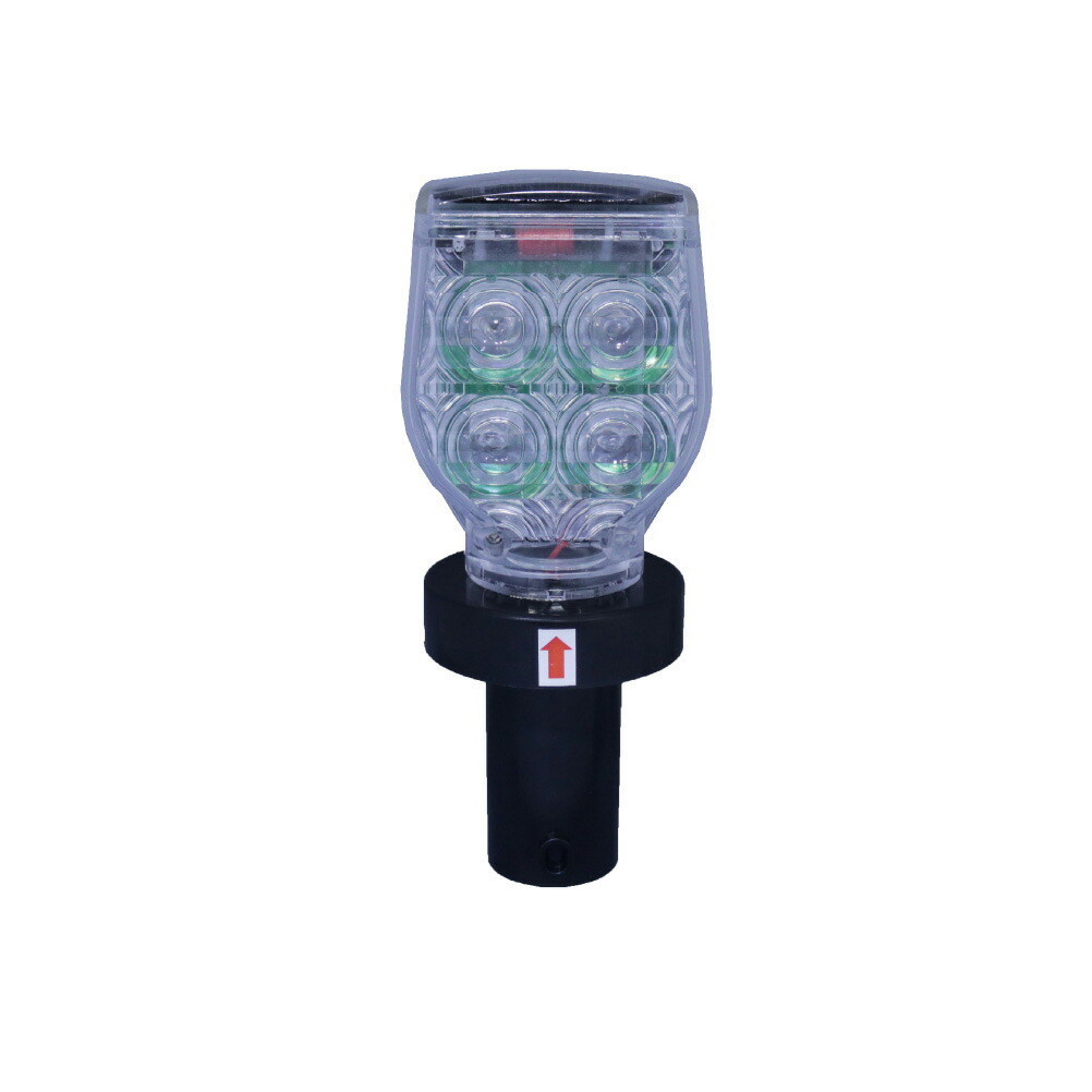 楽天市場】ソーラー式 LED点滅灯 同期機能付き 10個セット : レオ産業