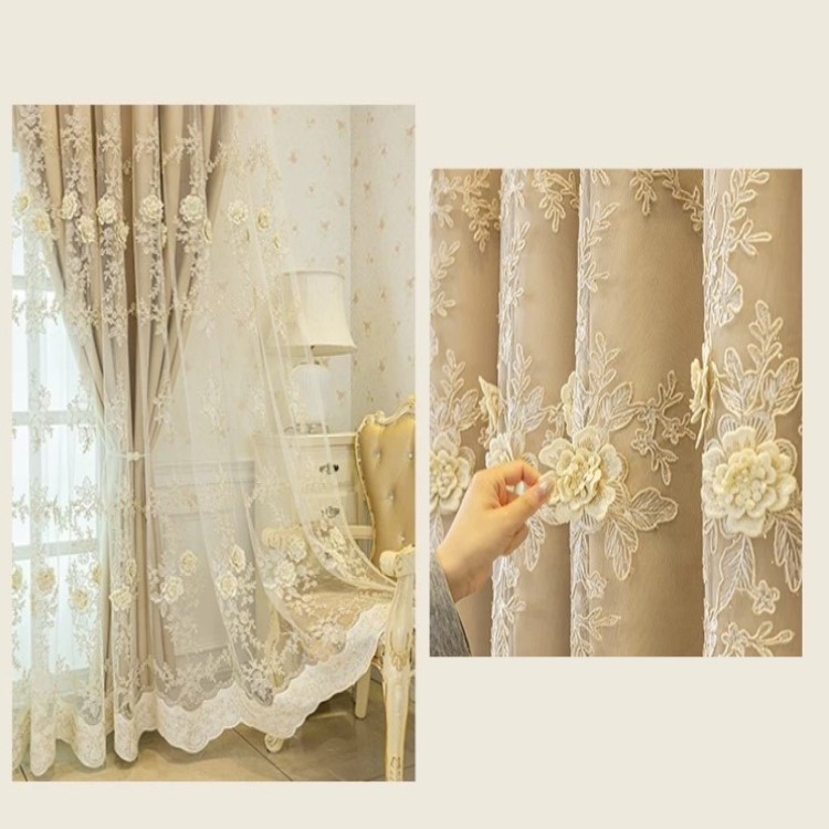 楽天市場】カーテン 遮光 レース 2枚入り タッセル 遮光1級 北欧 13色