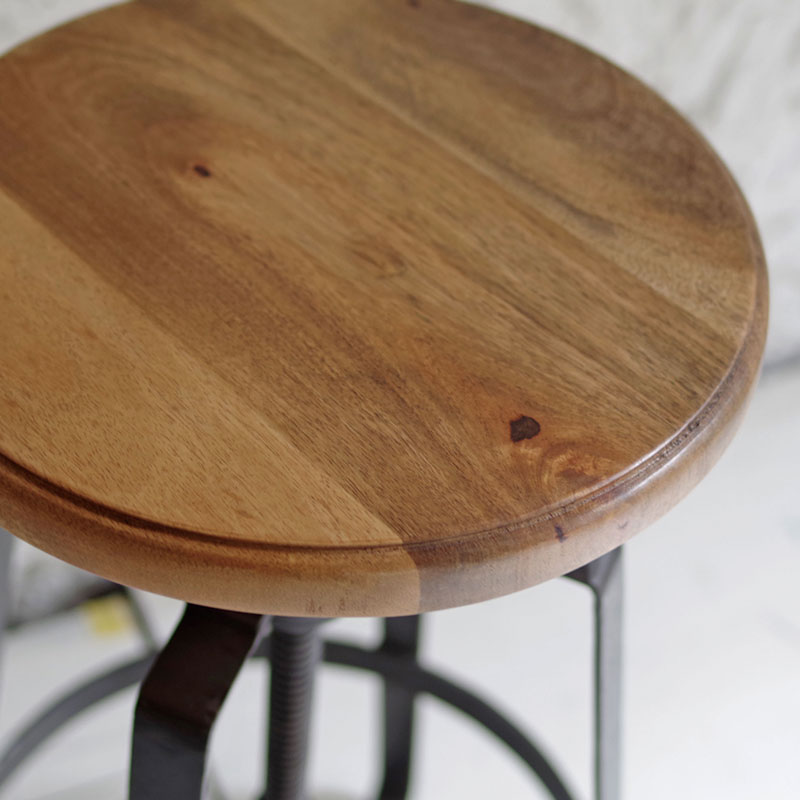 楽天市場】ハイスツール 木製 什器 インダストリアル家具 チェア 回転