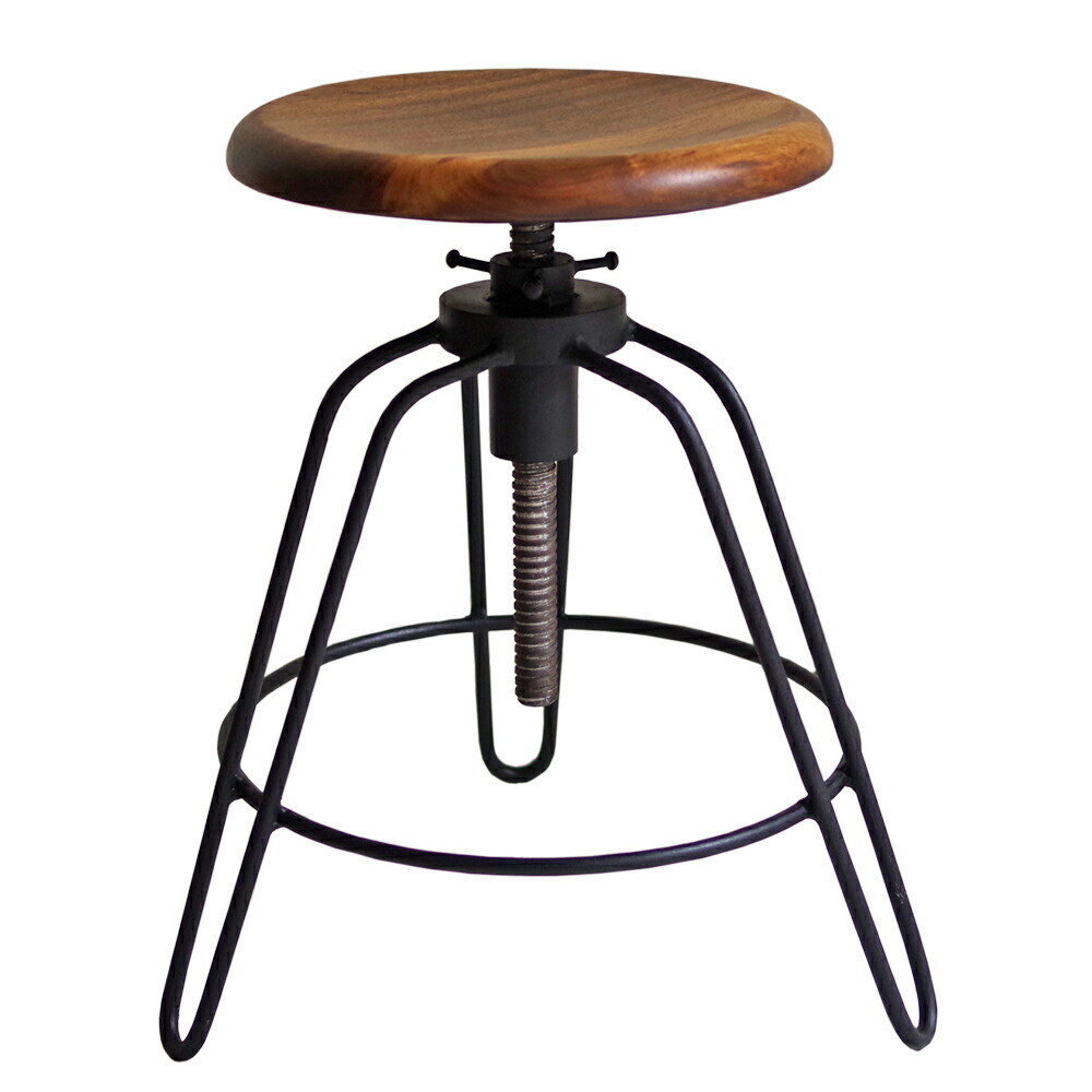 楽天市場】アイアンスツール アイアン 家具 椅子 円形 丸イス スツール