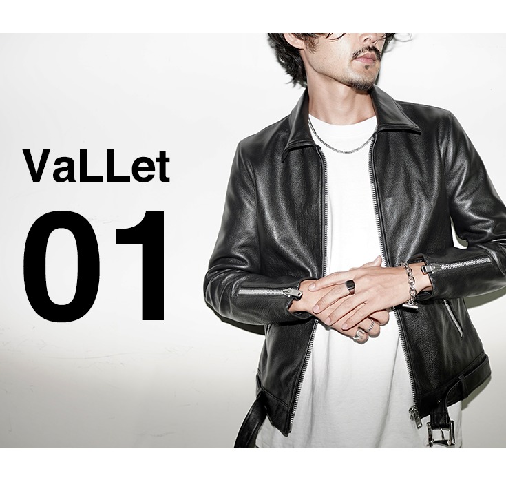 楽天市場】VALLET 本革 シングルライダースジャケット メンズ