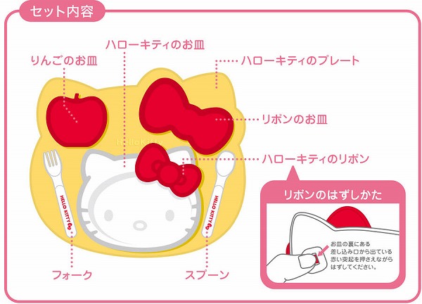 楽天市場】オーエスケー ハローキティ ランチプレートセット KT KP-18