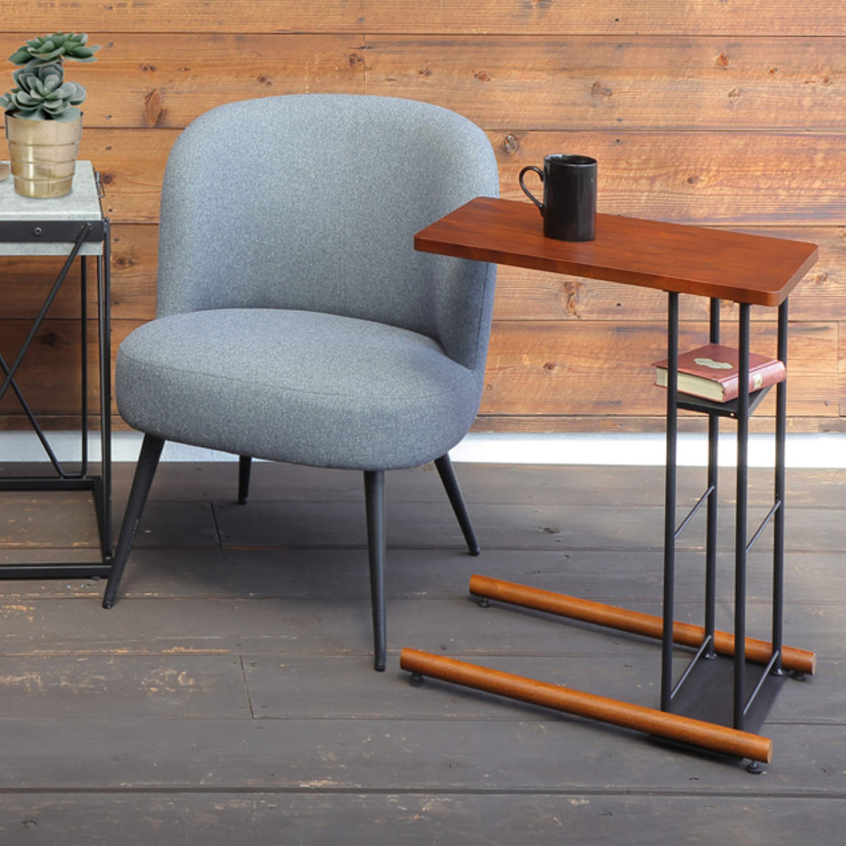 楽天市場】サイドテーブル 高さ60cm アルフ 木製 （ 送料無料 テーブル