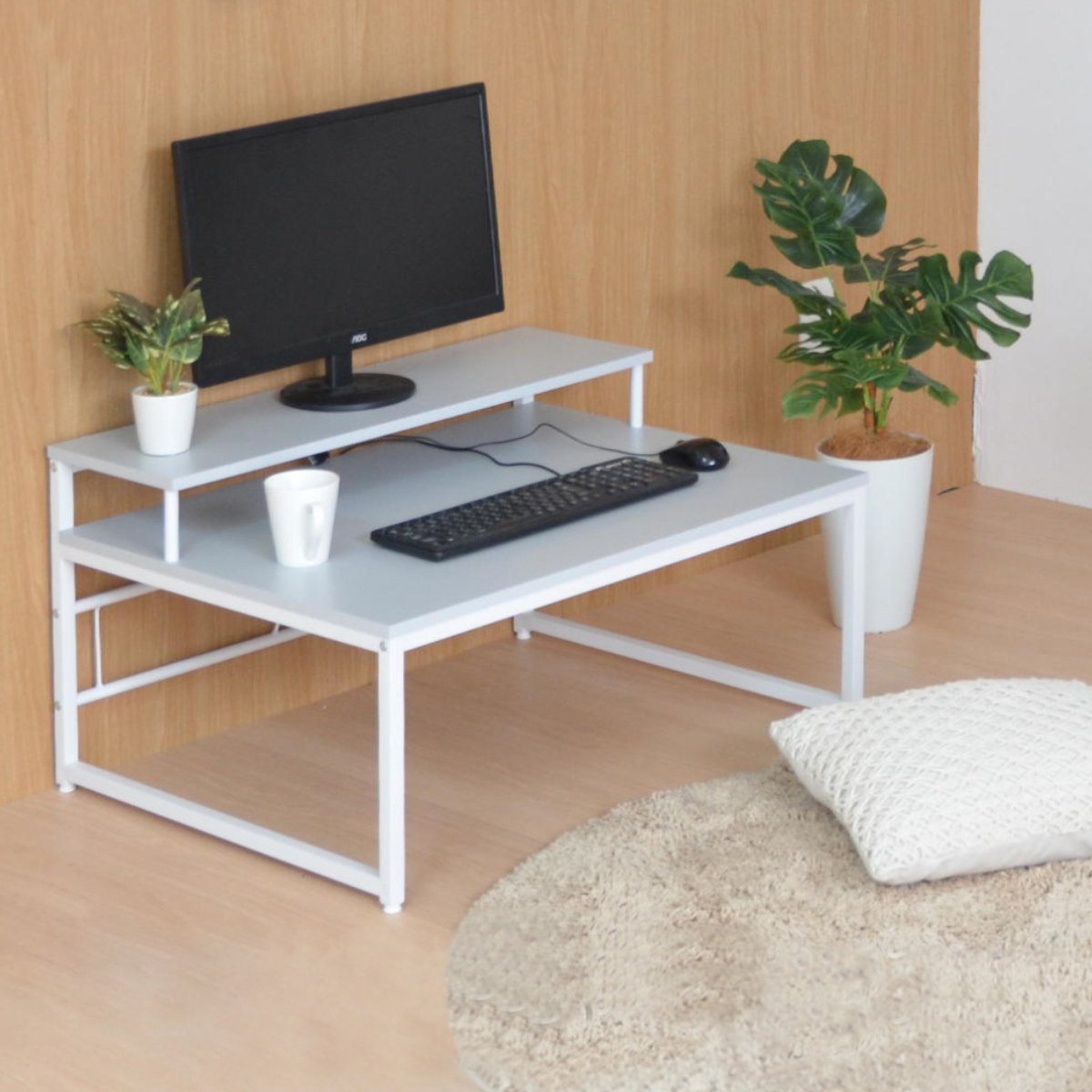 楽天市場】ワークデスク ロータイプ 高さ45cm パソコンデスク Noko