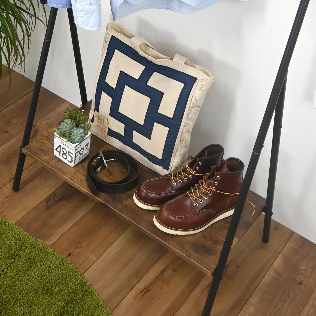 楽天市場】ハンガーラック Z型 スチールフレーム 幅79cm （ コート