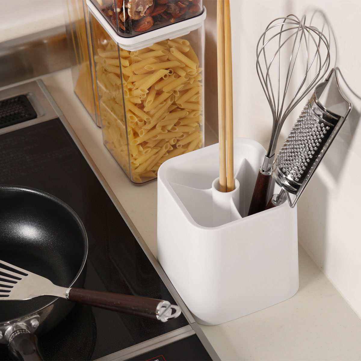 楽天市場】HAUS キッチンツールスタンド （ 仕切り付き 日本製 ハアス