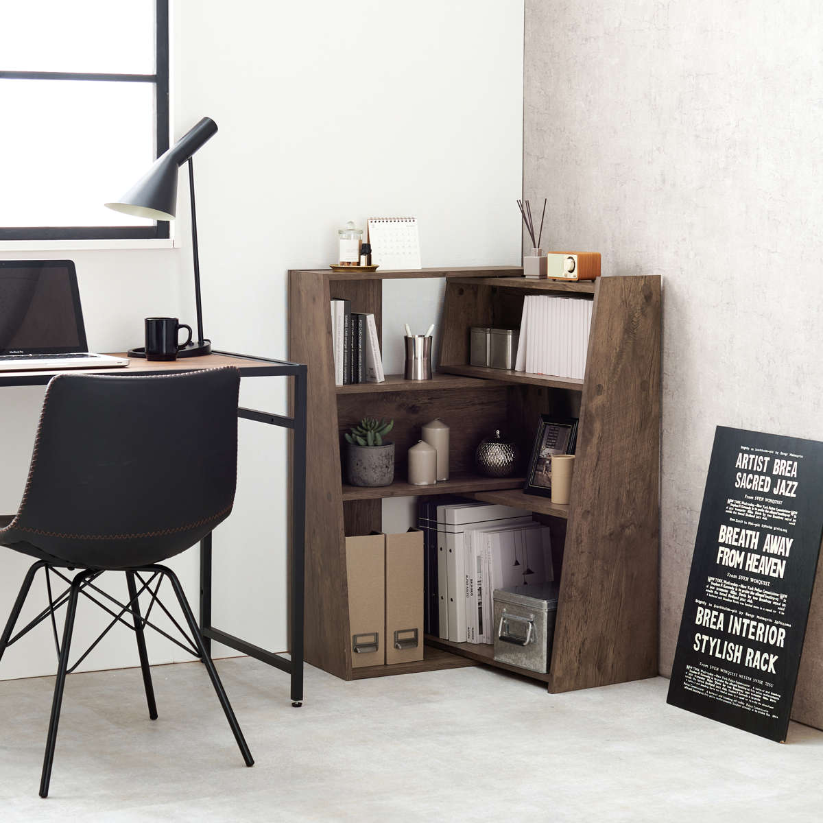 楽天市場】伸縮スライドラック 幅60〜100cm 角度調整可能 木目調