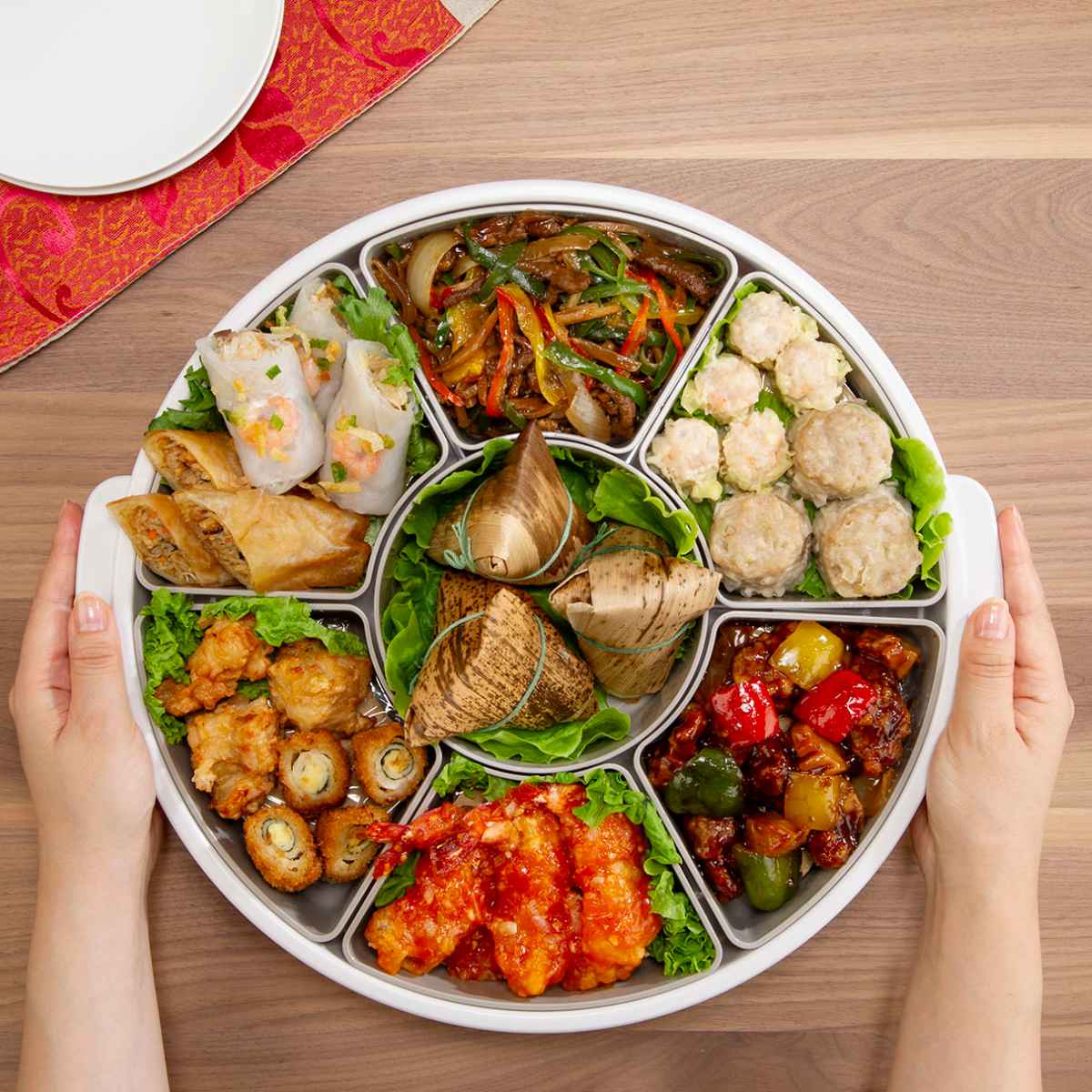 楽天市場】オードブル皿 39cm 仕切り皿 プラスチック （ オードブル