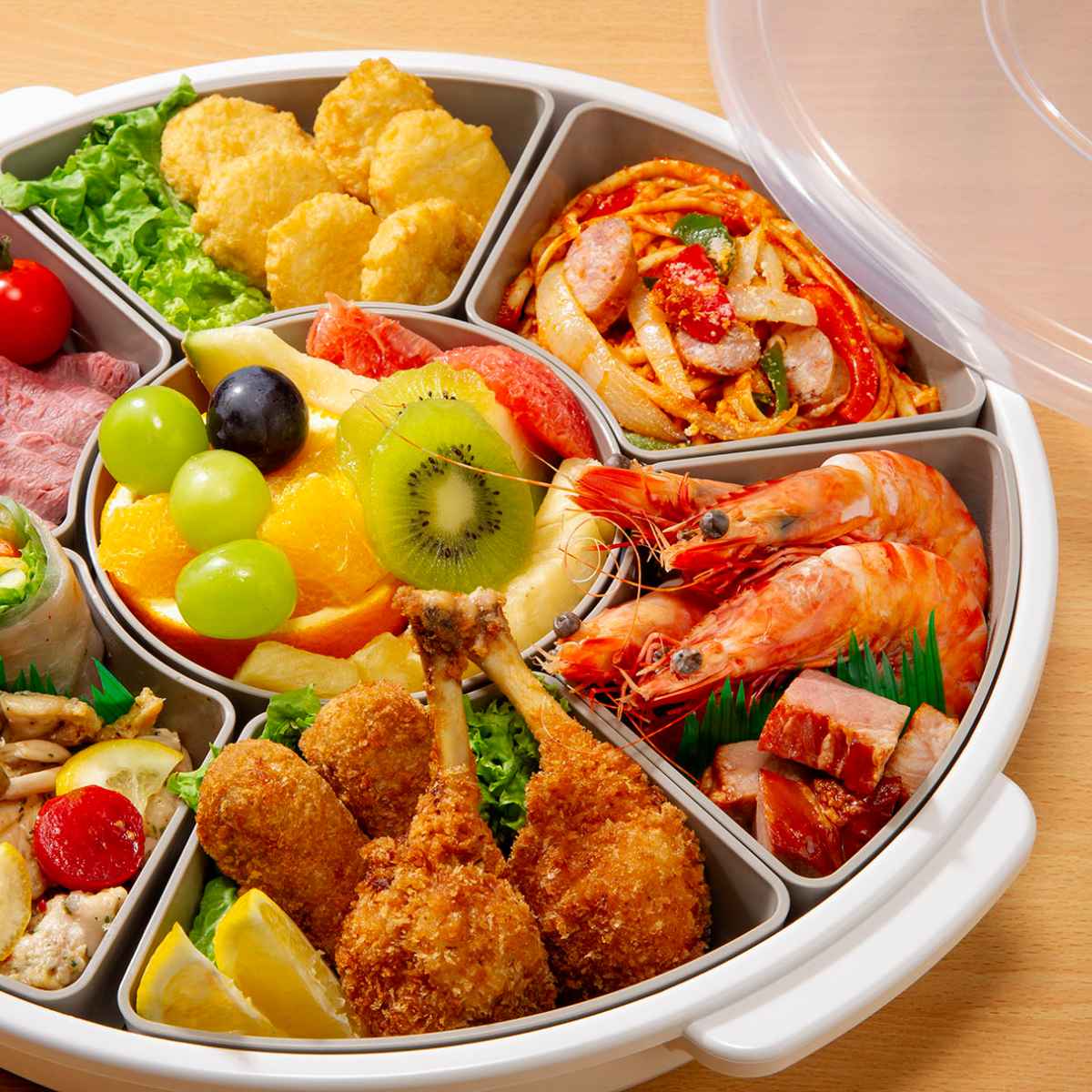 楽天市場】オードブル皿 39cm 仕切り皿 プラスチック （ オードブル