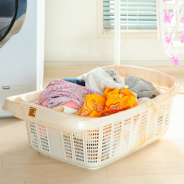 楽天市場】脱衣かご 匠 木目調 防カビ 日本製 （ 洗濯物入れ 洗濯かご