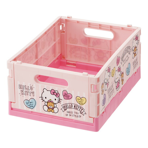 楽天市場】折りたたみコンテナ S ハローキティ コンテナ 収納ボックス