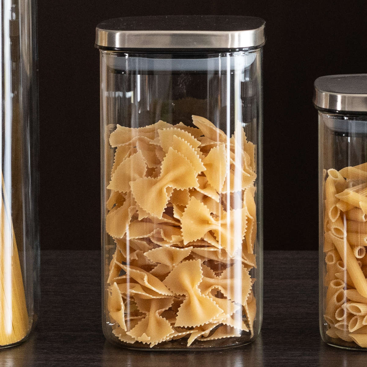 楽天市場】保存容器 キッチンアシスト 角型 ガラス キャニスター