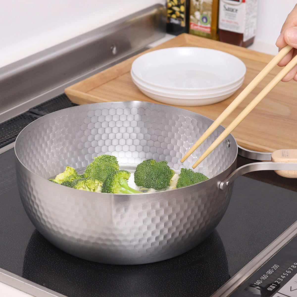 楽天市場】雪平鍋 22cm IH対応 enzo ステンレス製 日本製 （ ガス火