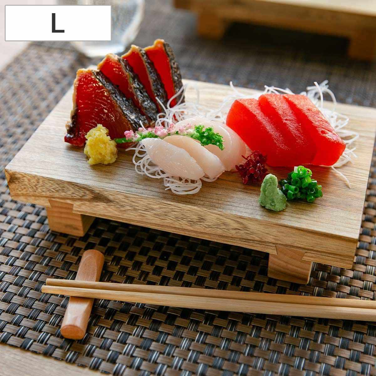楽天市場】寿司下駄 L 22cm SUSHIGETA 天然木 （ 寿司盛り台 寿司ゲタ