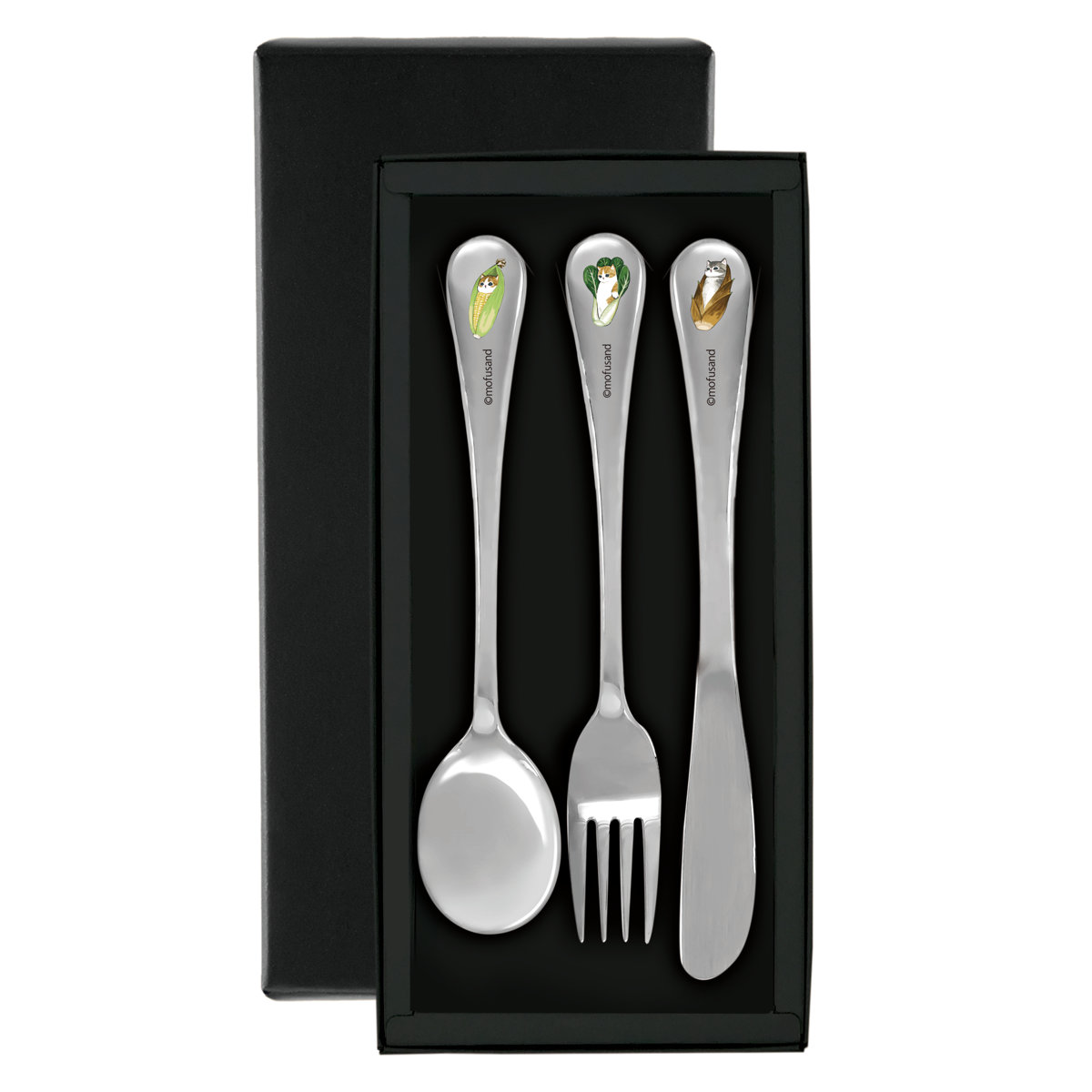 楽天市場】カトラリー mofusand カトラリーセット ギフトボックス入り