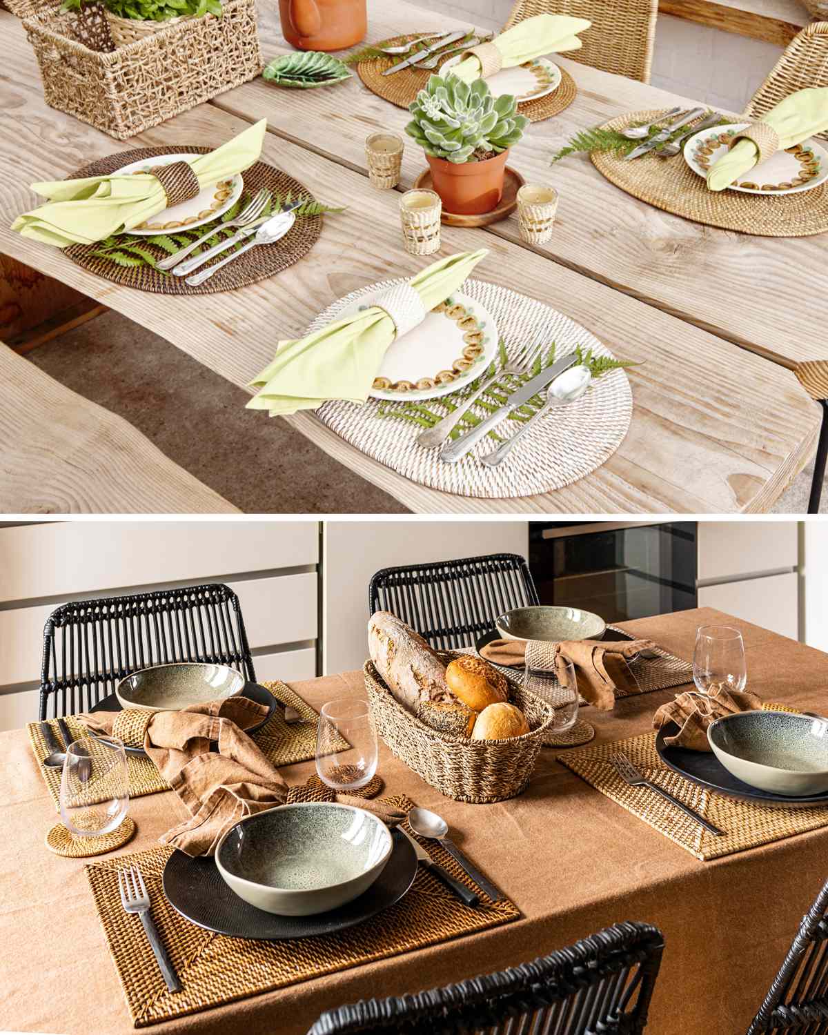 楽天市場】ランチョンマット ラタン プレイスマット オーバル 楕円形