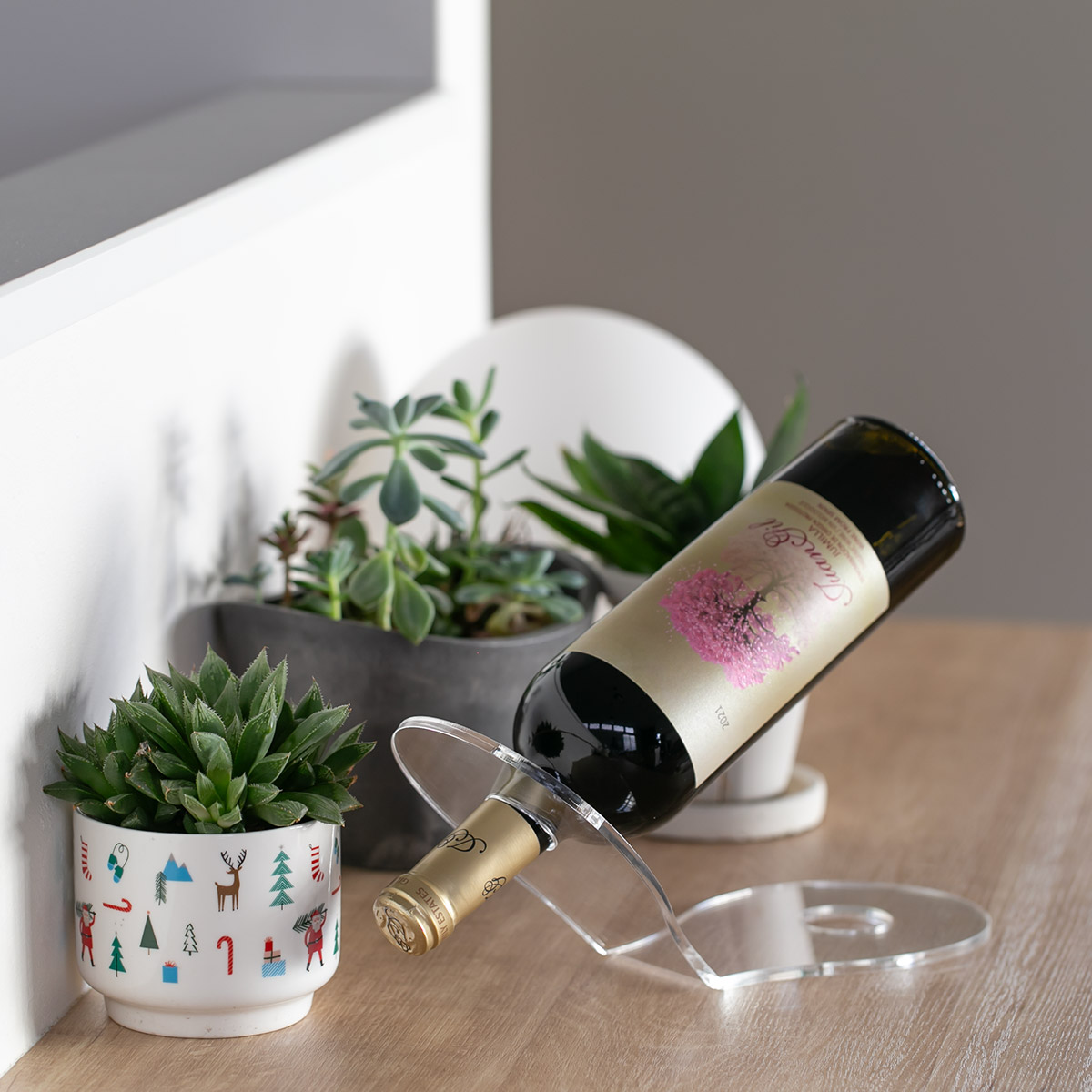 楽天市場】【レビュー特典付き】 ワインボトルスタンド amenist