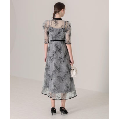 楽天市場】レジャ Leja 配色パピングプチハイネック花柄刺繍ラメレース