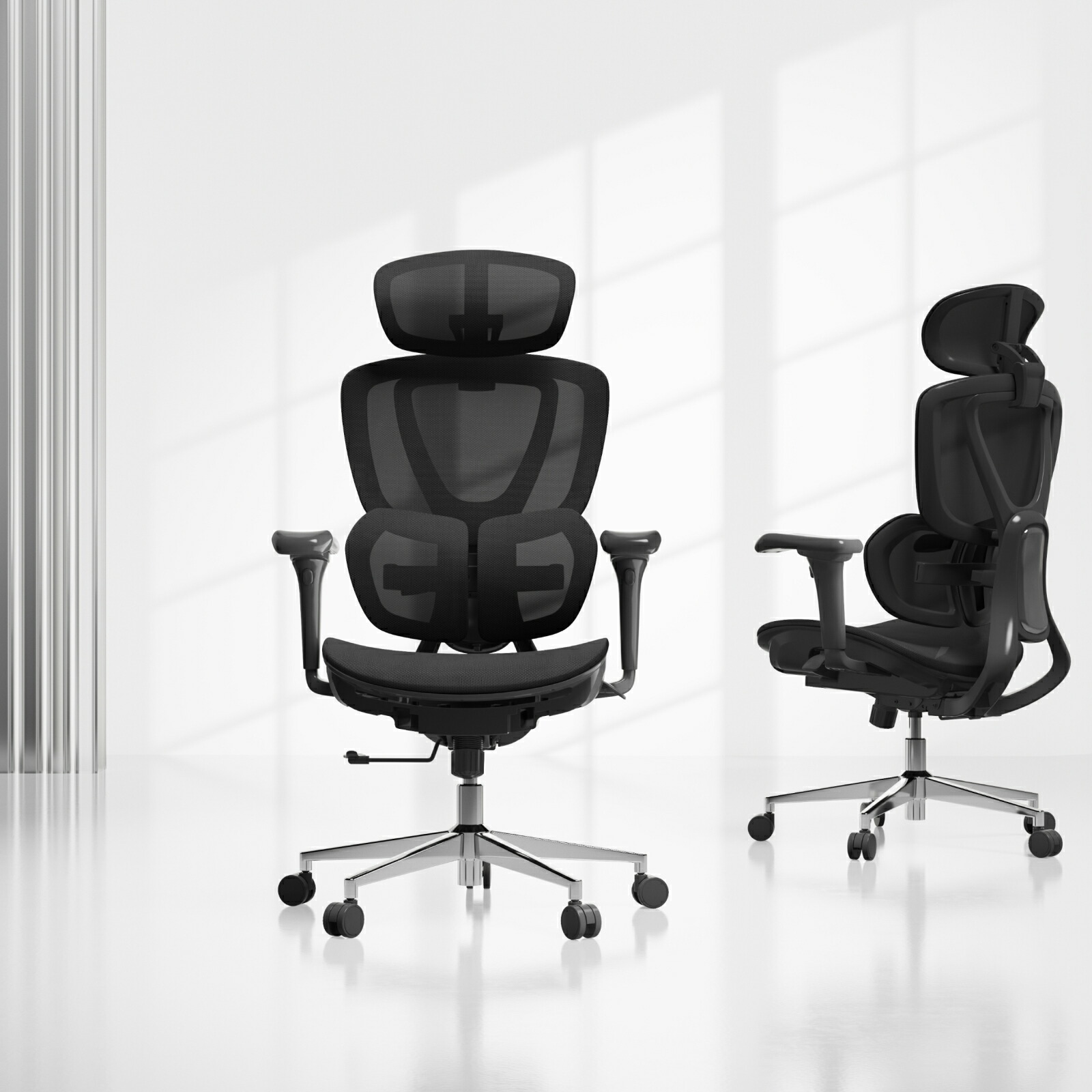 楽天市場】オフィスチェア FlexiSpot C8 デスクチェア メッシュ