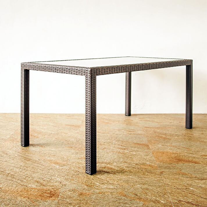 楽天市場】人工ラタン ラタン ガーデンテーブル 屋外 用 ガーデン