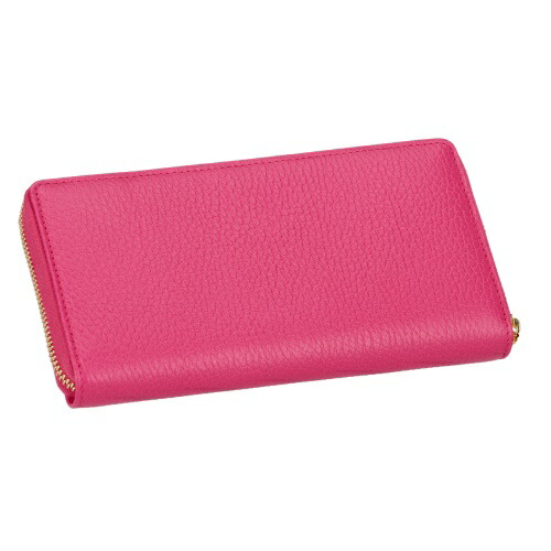 グッチ GUCCI ラブリーハート GGシマレザー ピンク 長財布 0109-⑦