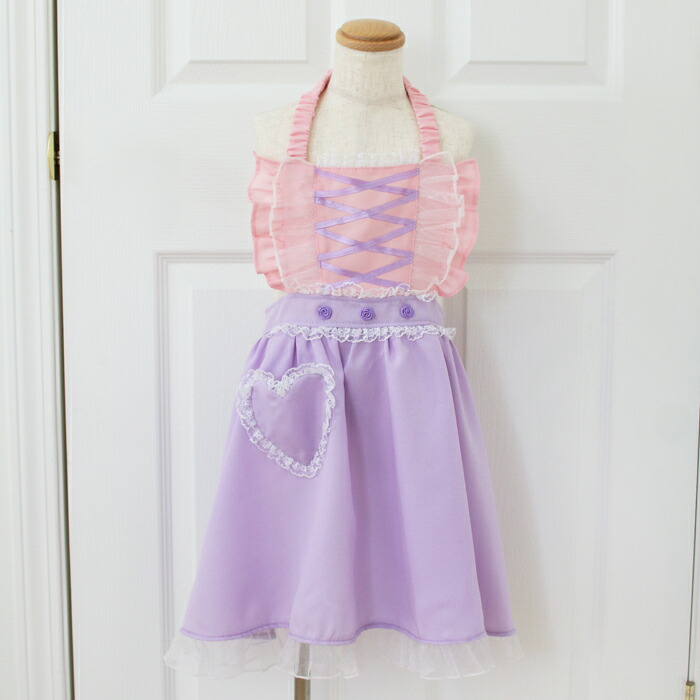 楽天市場】プリンセス エプロン キッズ プリンセスなりきり かんたん