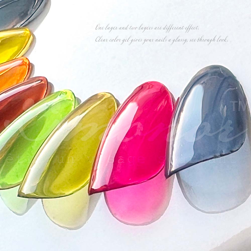 楽天市場】クリアカラージェル 8色全色セット 3g 透明系 ツヤ感