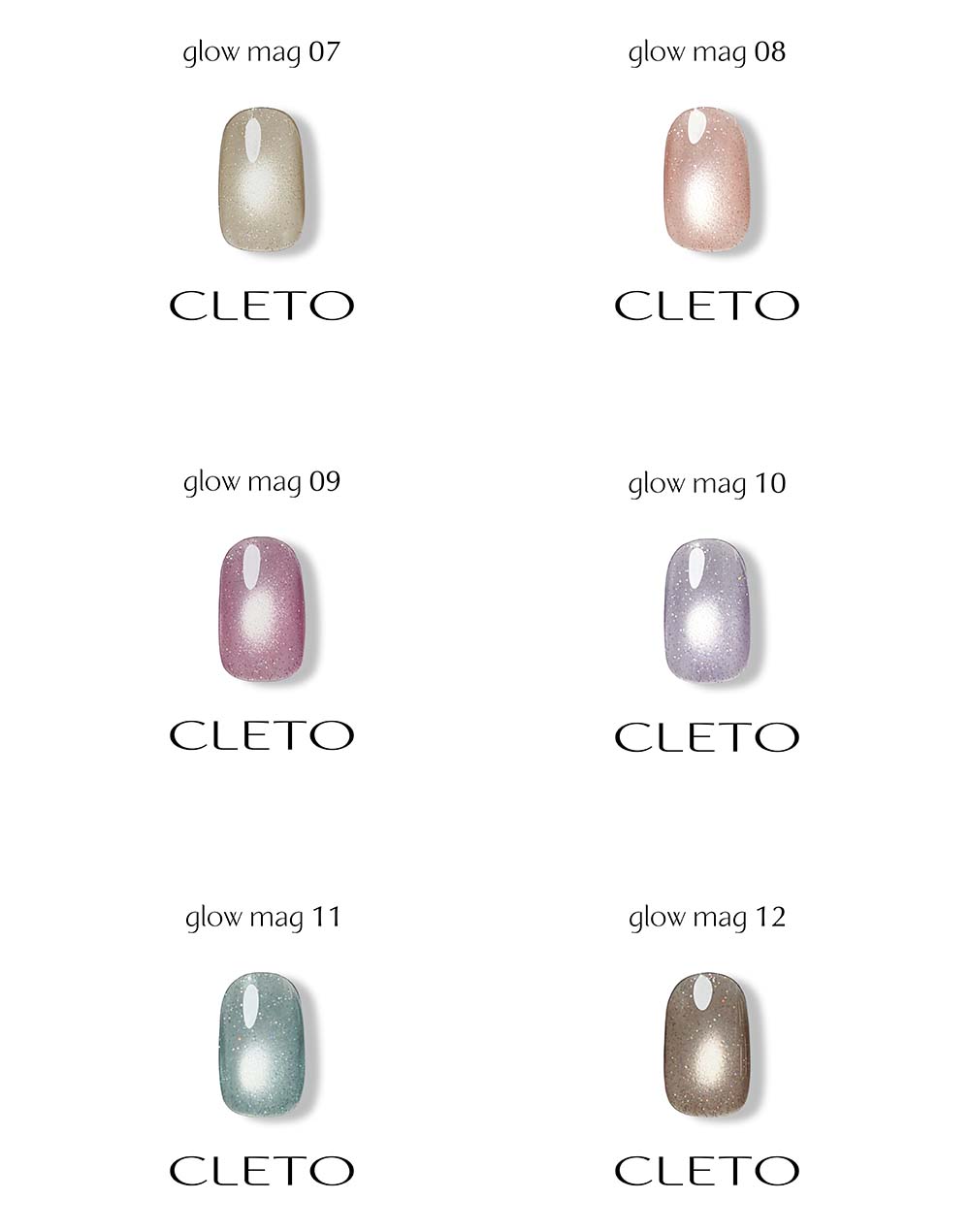 楽天市場】クレト CLETO グローマグ 全6色 7g 07~12 マグネットネイル