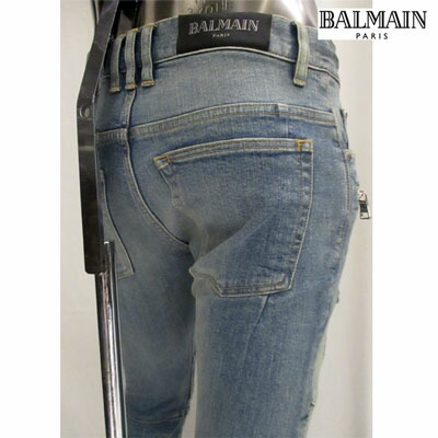 楽天市場】バルマン BALMAIN メンズ パンツ ボトムス デニム バイカー