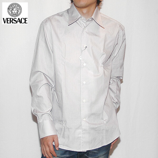 楽天市場】ヴェルサーチ VERSACE メンズ トップス 長袖 ドレスシャツ