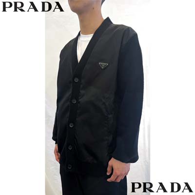 楽天市場】プラダ PRADA カーディガン メンズ トップス トライアングル