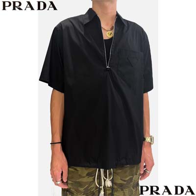 楽天市場】プラダ PRADA メンズ トップス ポロシャツ 半袖 2色展開 胸