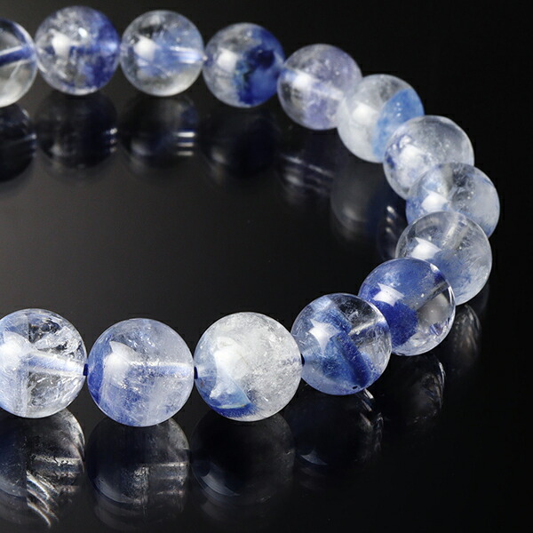 楽天市場】デュモルチェライト イン クォーツ ブラジル産 ブレスレット