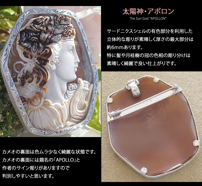 楽天市場】Giuseppe Tesoriere作シェルカメオSILVER ペンダント
