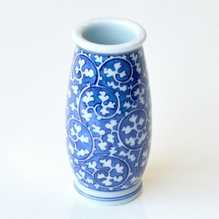 楽天市場】【お買い得品】【仏具】「染付唐草濃 線香立」源右衛門窯