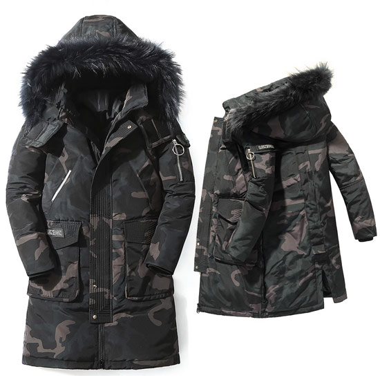 ジェイデットロンドン迷彩ファー付きモッズコート ジェイデット