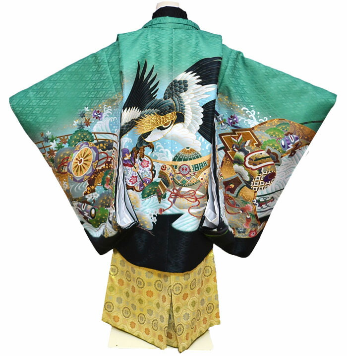 楽天市場】七五三 753 着物 男の子 袴 セット 3歳羽織袴 フルセット 鷹