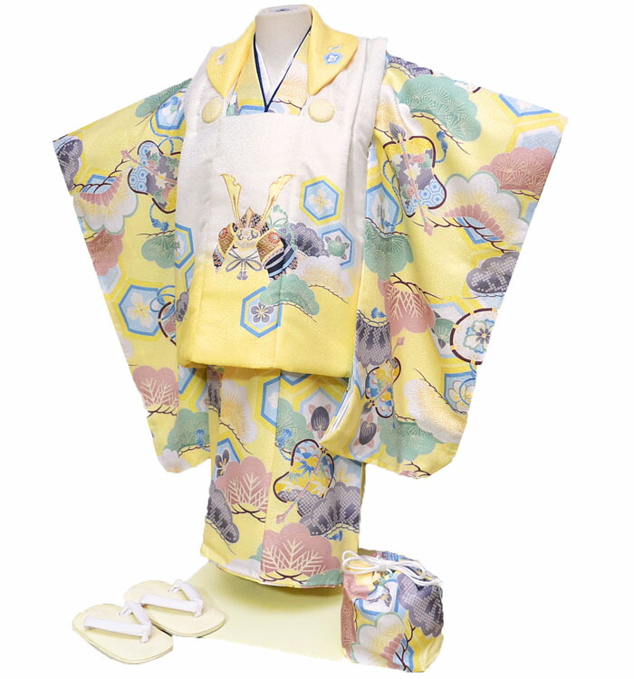 楽天市場】七五三 753 着物 3歳 男の子 被布セット 花うさぎ ブランド