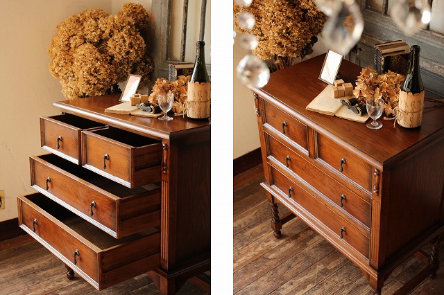 楽天市場】英国アンティークスタイル オーク材 チェスト 収納 S117