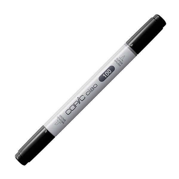 楽天市場】コピックチャオ 100 1本 単品 ブラック 黒 Black COPIC ciao