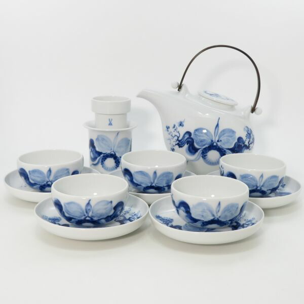 楽天市場】希少 マイセン セット□ブルーオーキッド 急須ティーポット