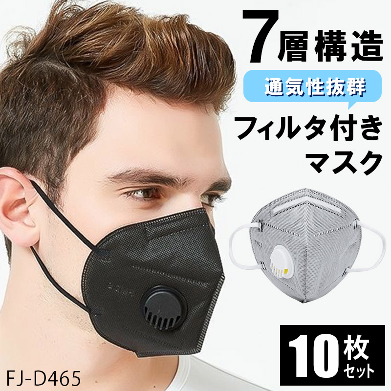 楽天市場】フィルタ付きマスク 10枚セット マスク フィルタ 防塵
