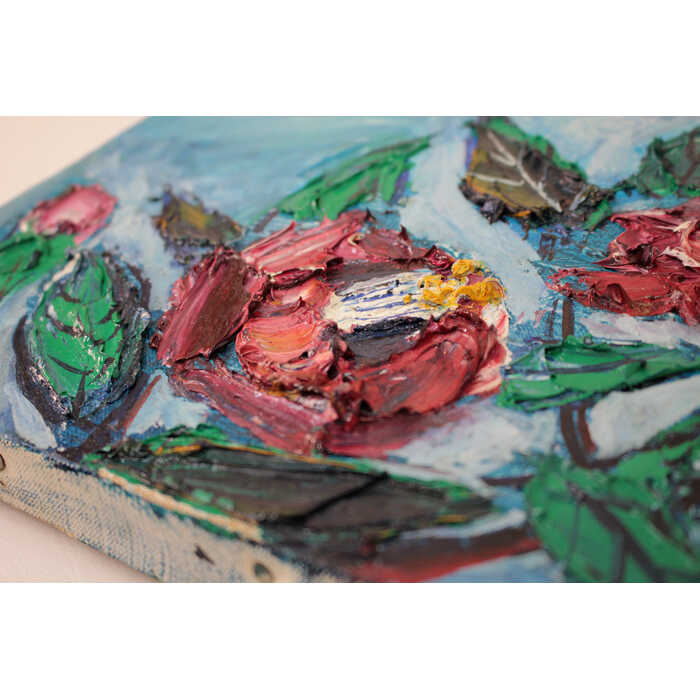 楽天市場】絵画 福島瑞穂 油絵・油彩画 『椿』 植物 花 静物 力強い