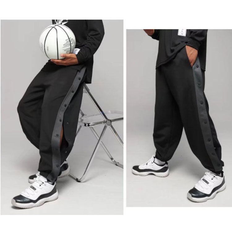 楽天市場】 バスケットボールパンツ 裾ボタン バスケ パンツ スナップ