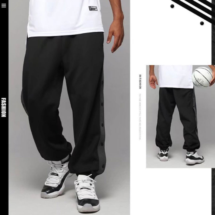 楽天市場】 バスケットボールパンツ 裾ボタン バスケ パンツ スナップ