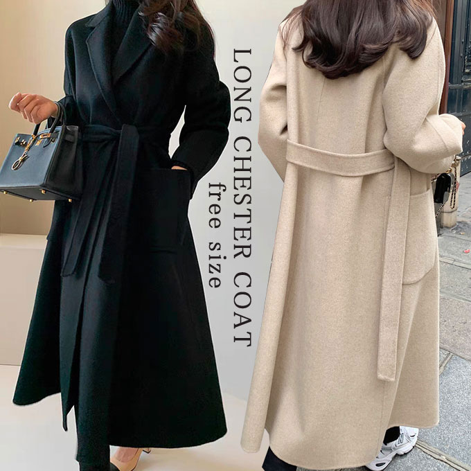 楽天市場】チェスターコート レディース ロングコート コート