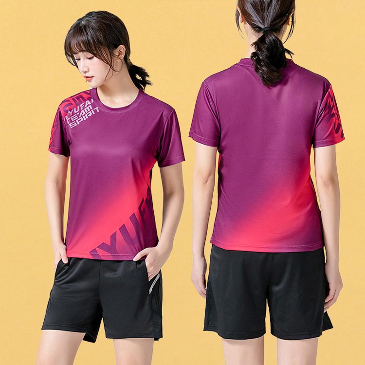 楽天市場】 シャツ バドミントン ユニフォーム 上下セット 男女兼用